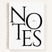 Kühle elegante Typografie Notizen Schwarz und Weiß