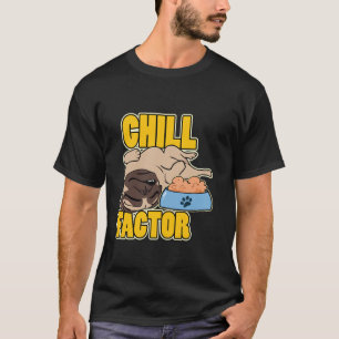 Kühle Faktor Süßer Pug Schläft Entspannend Cooler T-Shirt