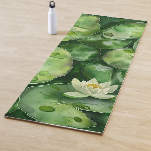 Kühle, farbenfrohe Lotus-Blumen-Design Yogamatte