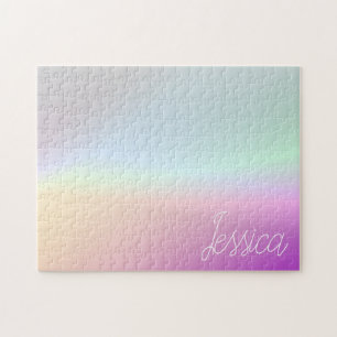 Kühle farbenfrohe Ombre-Verläufe & Ihre Schrift Puzzle
