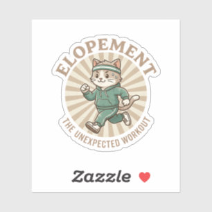 Kühle Flucht Autismus Katzen Humor Unerwartetes Wo Aufkleber