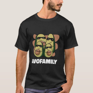 Kühle glückliche Avofamily-Familie Avocado T-Shirt
