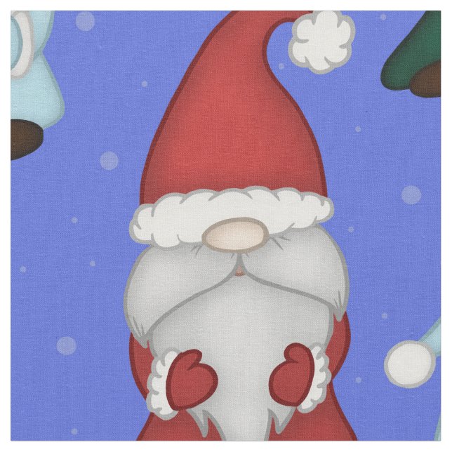Kühle Gnomies (Groß) Stoff (Nahaufnahme)