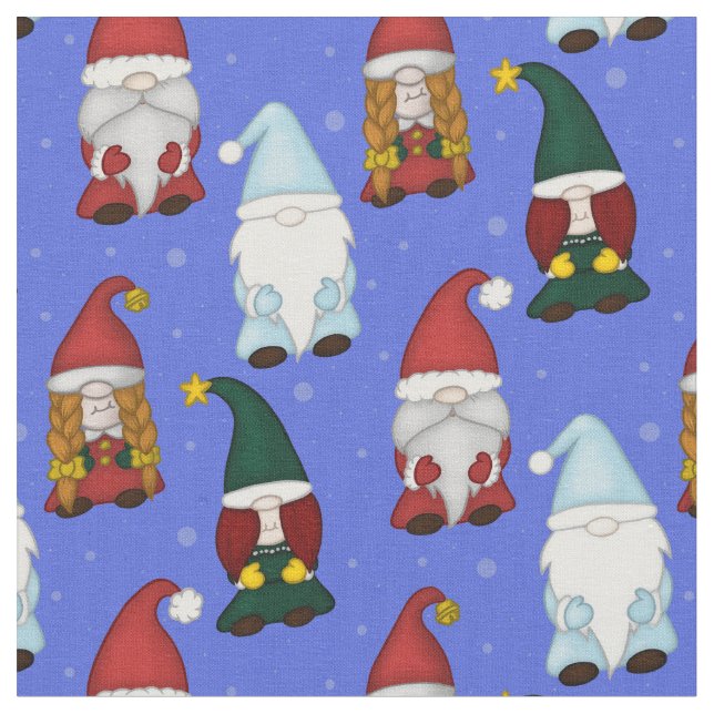 Kühle Gnomies (Klein) Stoff (Nahaufnahme)