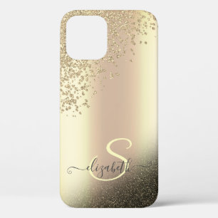 Kühle Gold Glitter Diamanten Monogramm Case-Mate iPhone Hülle
