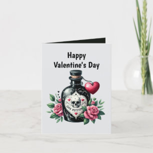 Kühle Gothic-Nachricht hinzufügen Valentinstag Lie Feiertagskarte