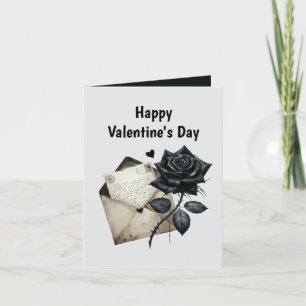 Kühle Gothic-Nachricht hinzufügen Valentinstag sch Feiertagskarte