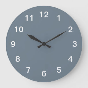 Kühle graue minimalistische Acryl-Wanduhr Große Wanduhr