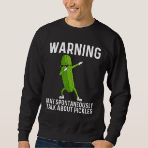 Kühle Gurke Für Männer Frauen Große Dillgurke Vege Sweatshirt