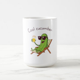 Kühle Gurke Kaffeetasse