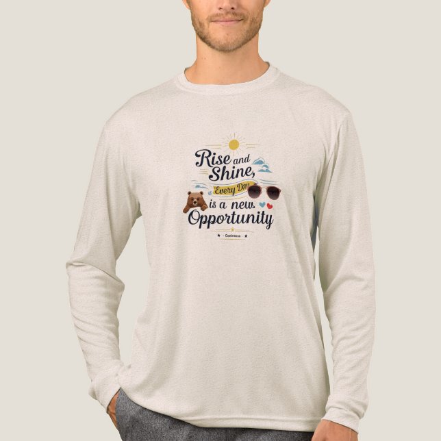 Kühle, Kaffee & Neue Chancen Tri-Blend Shirt (Vorderseite)