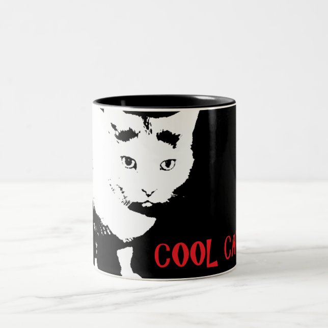 KÜHLE KATZE KAFFEETASSE (Mittel)