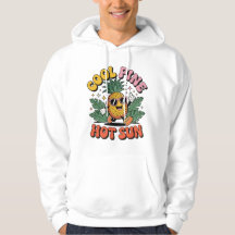 Kühle Kiefer Heiße Sonne Retro Ananas Sommer Stimm