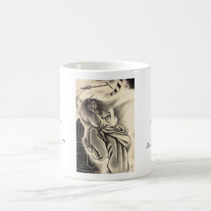 Kühle klassische Vintage-japanische Dämonen-Tinte- Tasse