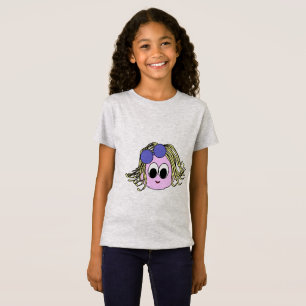 Kühle Lila Schattierungen Oktopus Mädchen T-Shirt