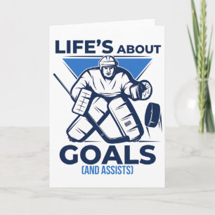 Kühle lustige Lebensziele und Ists Eishockeyspiel Karte