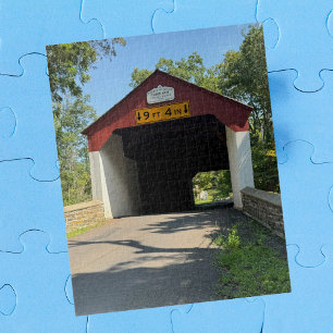 Kühle lustige überdachte Brücke Foto, Familien-Spi Puzzle