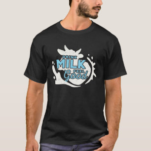 Kühle Milch Trinken Fühlt Sich Gut An Vintage Kuhf T-Shirt