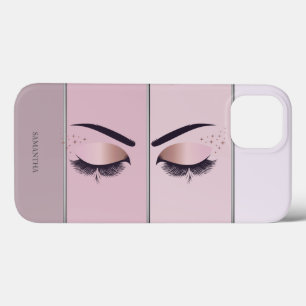 Kühle moderne chic gestreifte, Wimpern Case-Mate iPhone Hülle