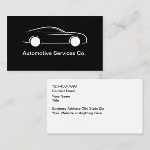 Kühle moderne Geschäftskarten für die Automobilbra Visitenkarte