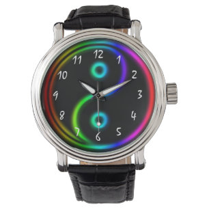 Kühle Neon-ähnliche leuchtende Yin und Yang Armbanduhr