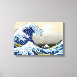 Kühle orientalische japanische Hokusai Fuji Aussic Leinwanddruck