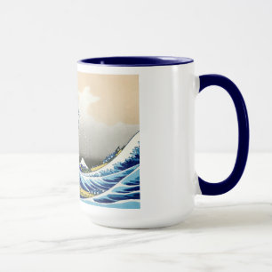 Kühle orientalische japanische Hokusai Fuji Aussic Tasse