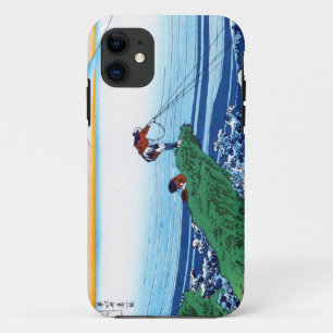 Kühle orientalische japanische Hokusai-Fuji-Blick- iPhone 11 Hülle
