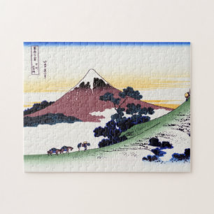 Kühle orientalische japanische Hokusai Fuji-Blick Puzzle