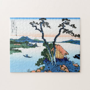 Kühle orientalische japanische Hokusai Fuji-Blick Puzzle