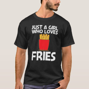 Kühle Pommes Für Mädchen Kinder Schnellgericht Sna T-Shirt