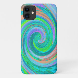 Kühle Retro-Aquamarine- und Korallen-Liquid-Art-Sw Case-Mate iPhone Hülle