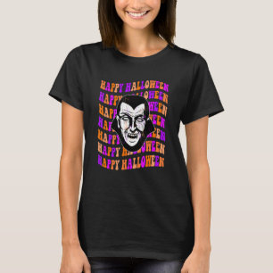 Kühle Retro-Welle Gruseliges Halloween T-Shirt