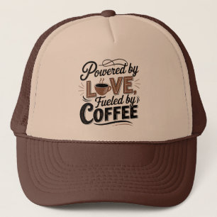 Kühle Retro-Wortkunst Kaffee Truckerkappe