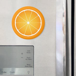 Kühle saftige Orangenscheibe Magnet