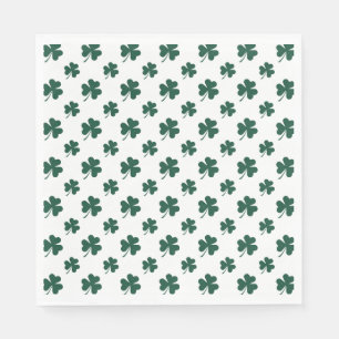 Kühle Shamrock-Fliesenmuster-Klee Serviette