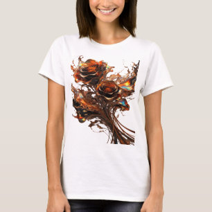 Kühle silberne CHOCOLATE ROSES Statement-T-Shirt T-Shirt