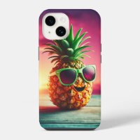 Kühle Sommer-Ananas mit grüner Sonnenbrille - Glüc