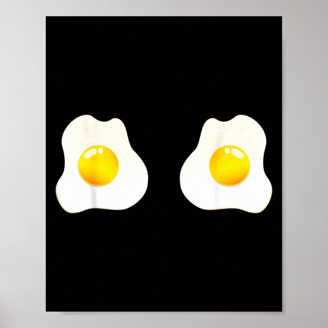 Kühle Spiegeleier Ei Sonnenseite Poster (Vorne)