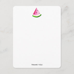 Kühle trendige Wasserfarbe Wassermelone Dankeskarte