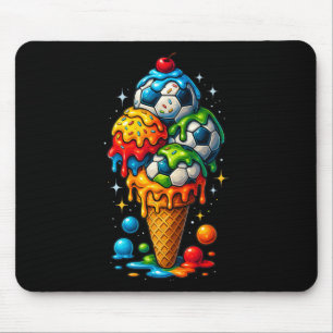Kühle tropfende Fußball-Kunst-Sport-Illustration S Mousepad