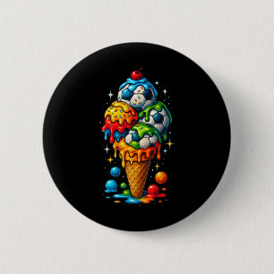 Kühle tropfende Fußballkunst Sportillustration Sch Button