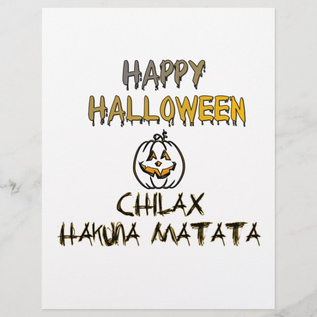 Kühle und entspanne dich. Happy Halloween (Vorderseite)