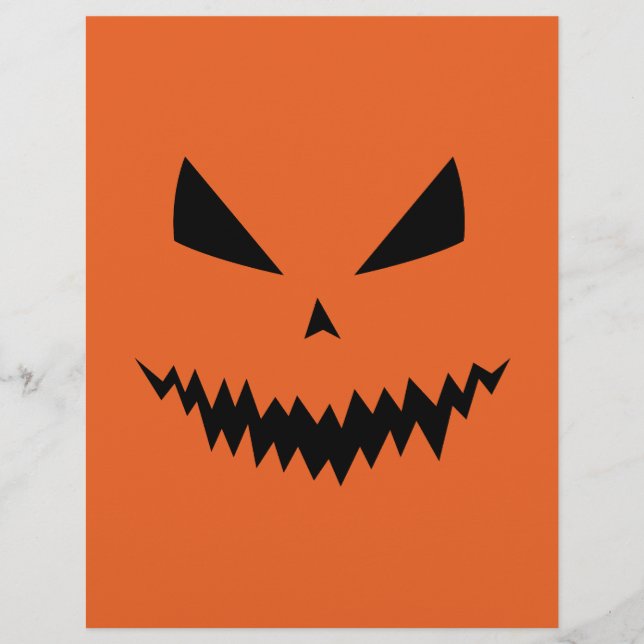 Kühle und gruselige Jack O'Lantern Gesicht Hallowe Flyer (Vorne)