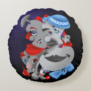 Kühle und künstlerische Kissen