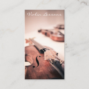 Kühle Violine / Violinist-Fotografie - Visitenkart Visitenkarte