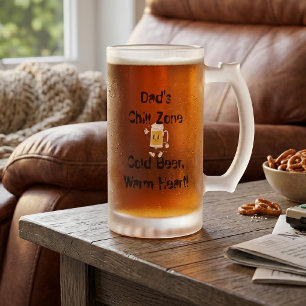 Kühle Zone mattierte Bierkrug Mattglas Bierglas
