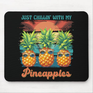 Kühlen mit meinen Ananas Sonnenbrille tropisch Mousepad