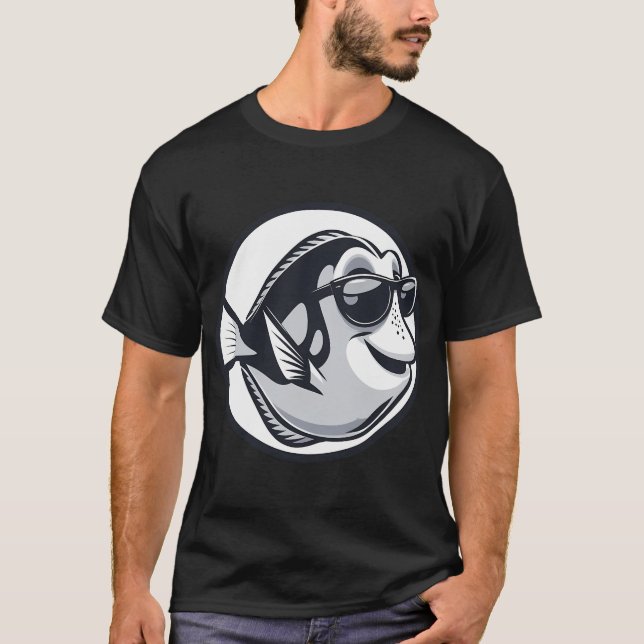 Kühler Blaue Tang T-Shirt (Vorderseite)