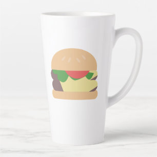 Kühler Cheeseburger Foodie Vektor Milchtasse